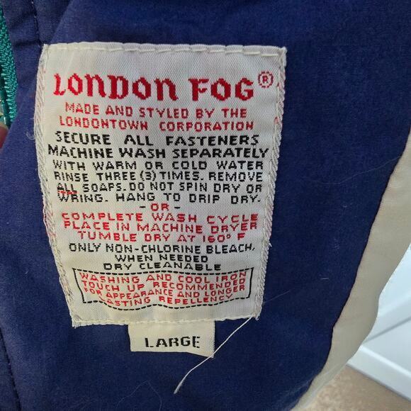 Vintage Fog by London‎ Fog Jacket-Teal/Blue-Large - Picture 3 of 8